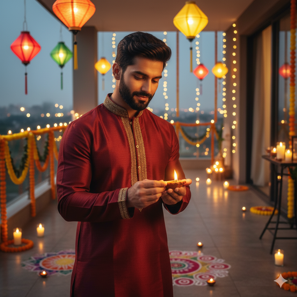 Diwali scene Gemini prompts